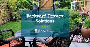 Backyard Privacy Ideas Budget Dumpster