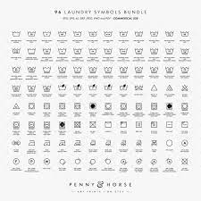 Laundry Symbols Svg Vector Bundle Wash