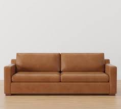 Shasta Square Arm Leather Sofa