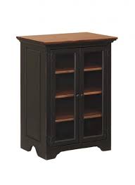 Stereo Cabinet Maple Top With Glass