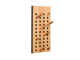 Scoreboard Small Vertical Oak Coat Rack