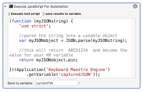 convert json string variable to json