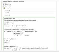 Solving Linear Systems In Three