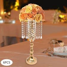 Wedding Centerpieces Flower Vases Gold