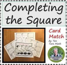 Completing The Square Activity Math