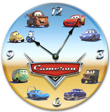 Disney Cars Personalized Wall Clock
