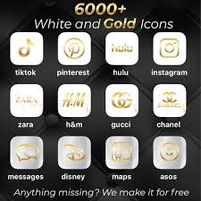 6000 Iphone White And Gold Ios 14 App