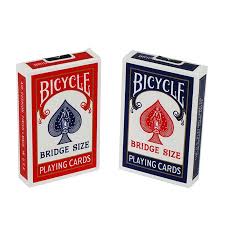 bicycle playing cards bridge size