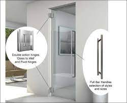 Frameless Glass Single Doors Opening
