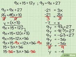 How To Solve Equations With Variables
