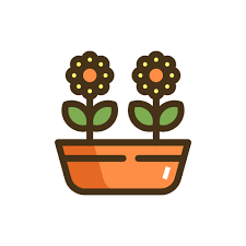 Flower Pot Vector Icons Free
