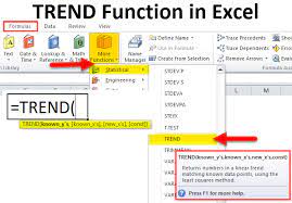 Trend In Excel Formula Examples How