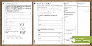 Gcse Quantitative Chemistry Worksheets