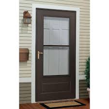 Storm Door With Nickel Hardware