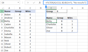 Excel Filter Function Dynamic