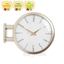 Silent Clock Decor White A7 Gd