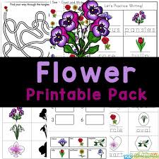 Free Printable Flower Worksheets For Kids