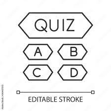 Trivia Quiz Linear Icon Question
