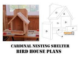 Diy Cardinal Nesting Shelter Bird House