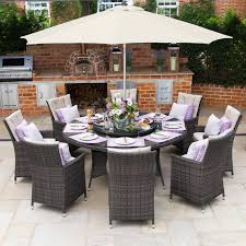 Nova Sienna 8 Seat Rattan Dining Set