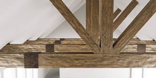 wooden ceiling beams for barn 3d