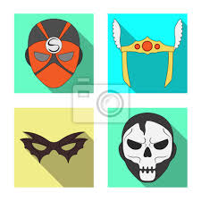 Vector Design Of Hero And Mask Icon
