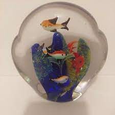 Art Glass Hand Blown Fish Aquarium