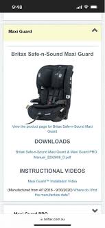 Britax Child Car Seat 6 Months To 8yo