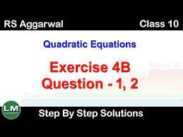Quadratic Equations Class 10 Exercise