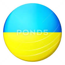 Glass Light Ball With Flag Of Ukraine