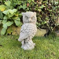 Discount Garden Statues Cute Stone Owl