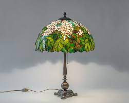 Art Nouveau Stained Glass Lampshade