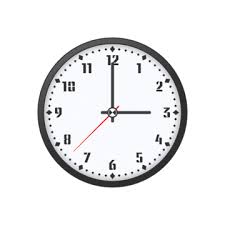 O Clock Icon Vector Design Template