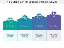 Next Steps Icon For Business Problem