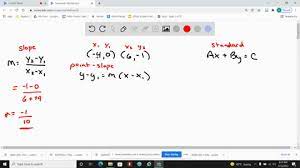 Find An Equation Of The Line Passing