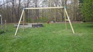 build a swing set in your backyard