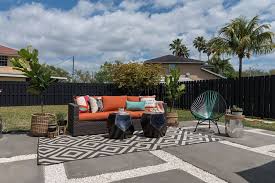 Poured Concrete Pavers Create A Stylish
