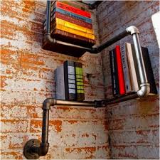Funky Wall Mounted Corner Bookcase