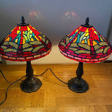 Two Style Table Lamps Glass