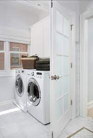 Frosted Glass Laundry Room Door With