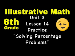 Lesson 14 Solving Percentage Problems