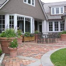 Patio Red Brick Exterior Design Ideas