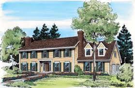 House Plan 20169 Colonial Style With