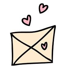 Hand Drawn Valentine Envelope Love