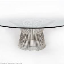 Wire Frame Round Coffee Table 42 Inch