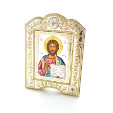 Christ Silver Plated Icon Unique