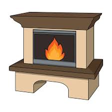 Wood Burning Stove Vector Images