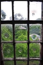 Old Bullseye Glass Window Panes Used