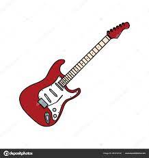 Electric Guitar Icon Stock Vector By