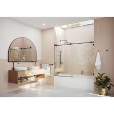Sliding Frameless Bath Tub Shower Door